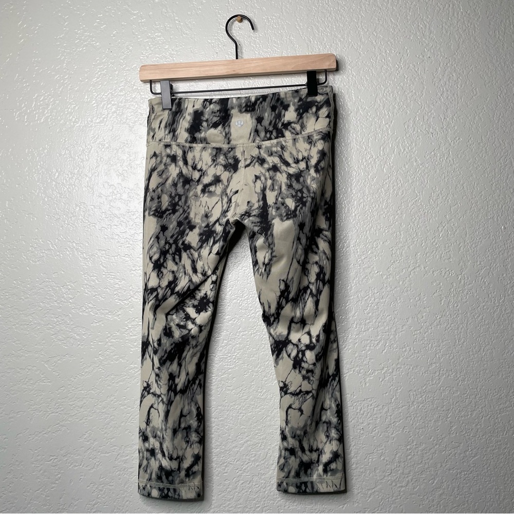 Lululemon Wunder Under Crop Leggings Great Granite Black Mojave Tan - Picture 5 of 10
